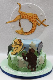 giraffes cant dance birthday cake